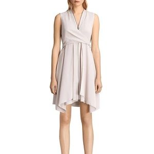 All Saints Jayda Scatter Dress - Size Small - Blush